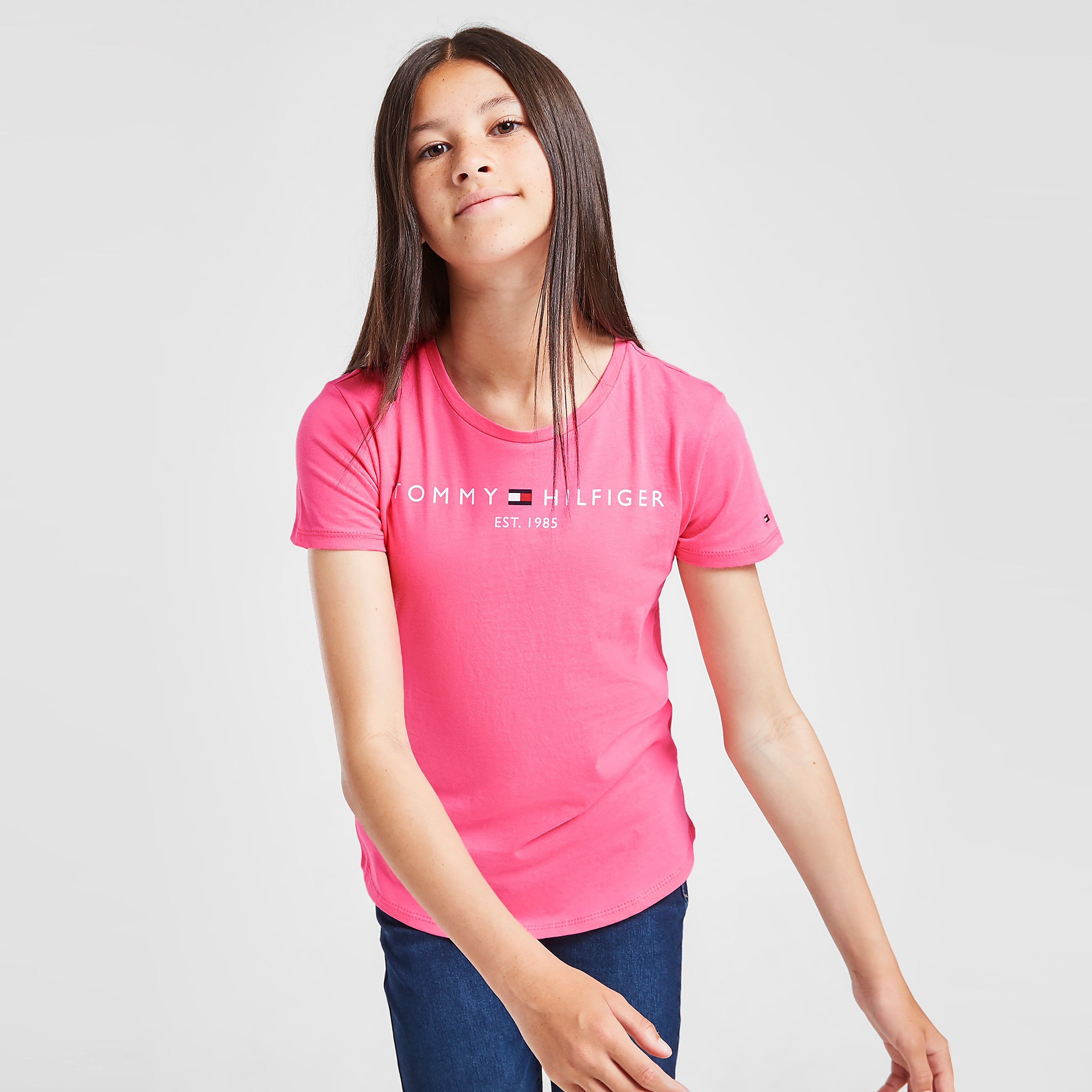 Tommy Hilfiger Girls' Essential T-Shirt Junior - Pink - Kids  size: 14Y