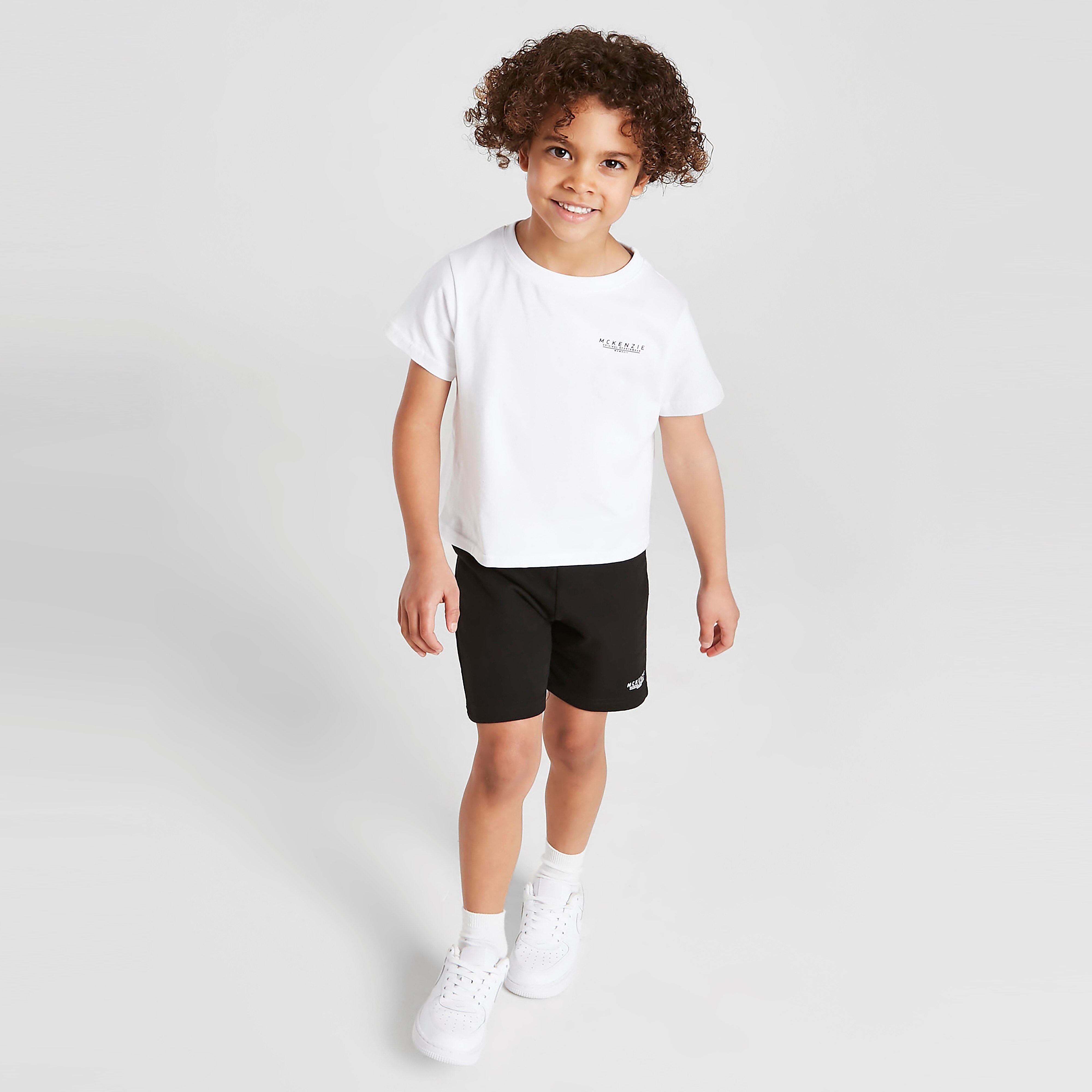 McKenzie Mini Essential T-shirt/shorts Set Children - White/Black - Kids  size: 6-7Y