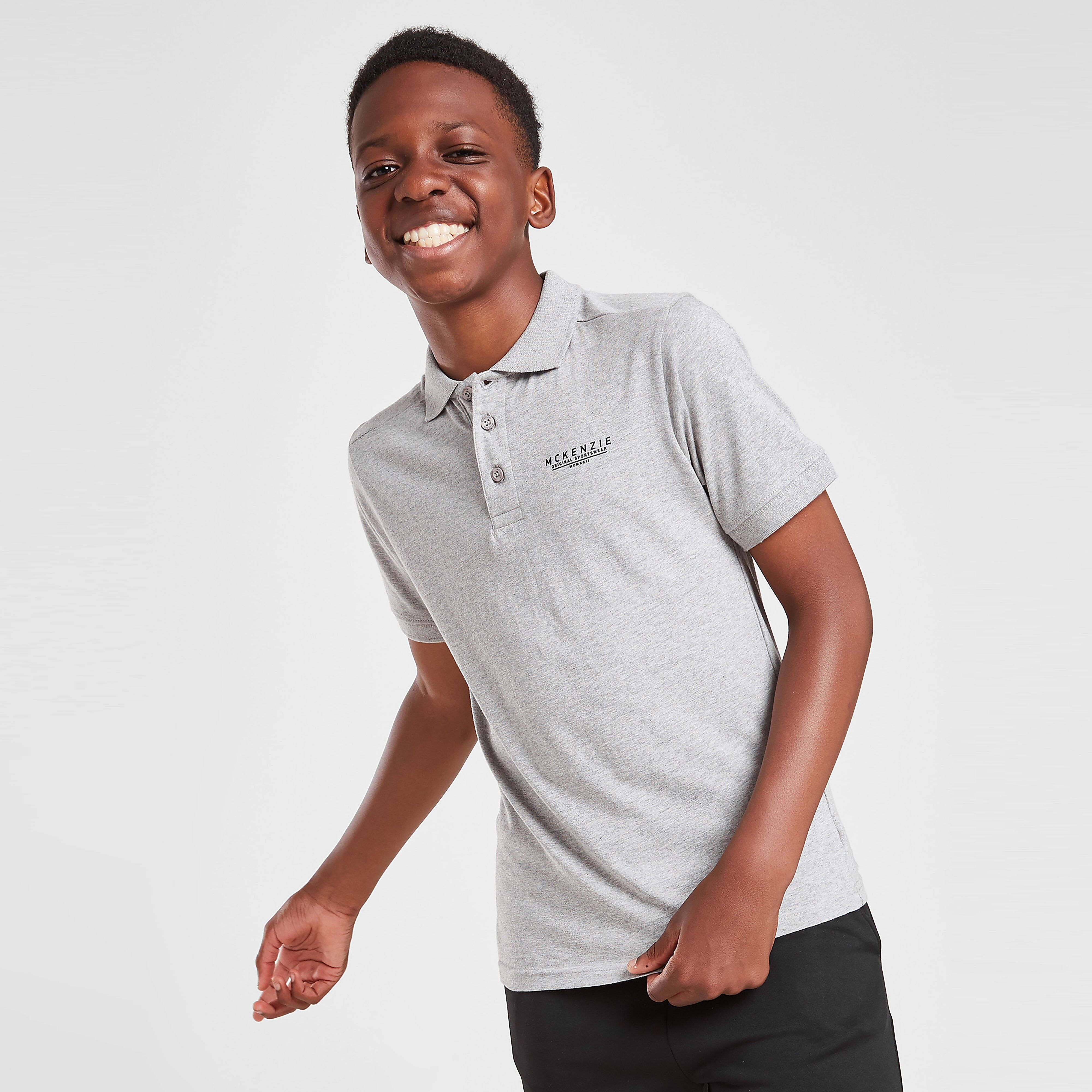 McKenzie Essential Polo Shirt Junior - Grey - Kids  size: 8-10Y