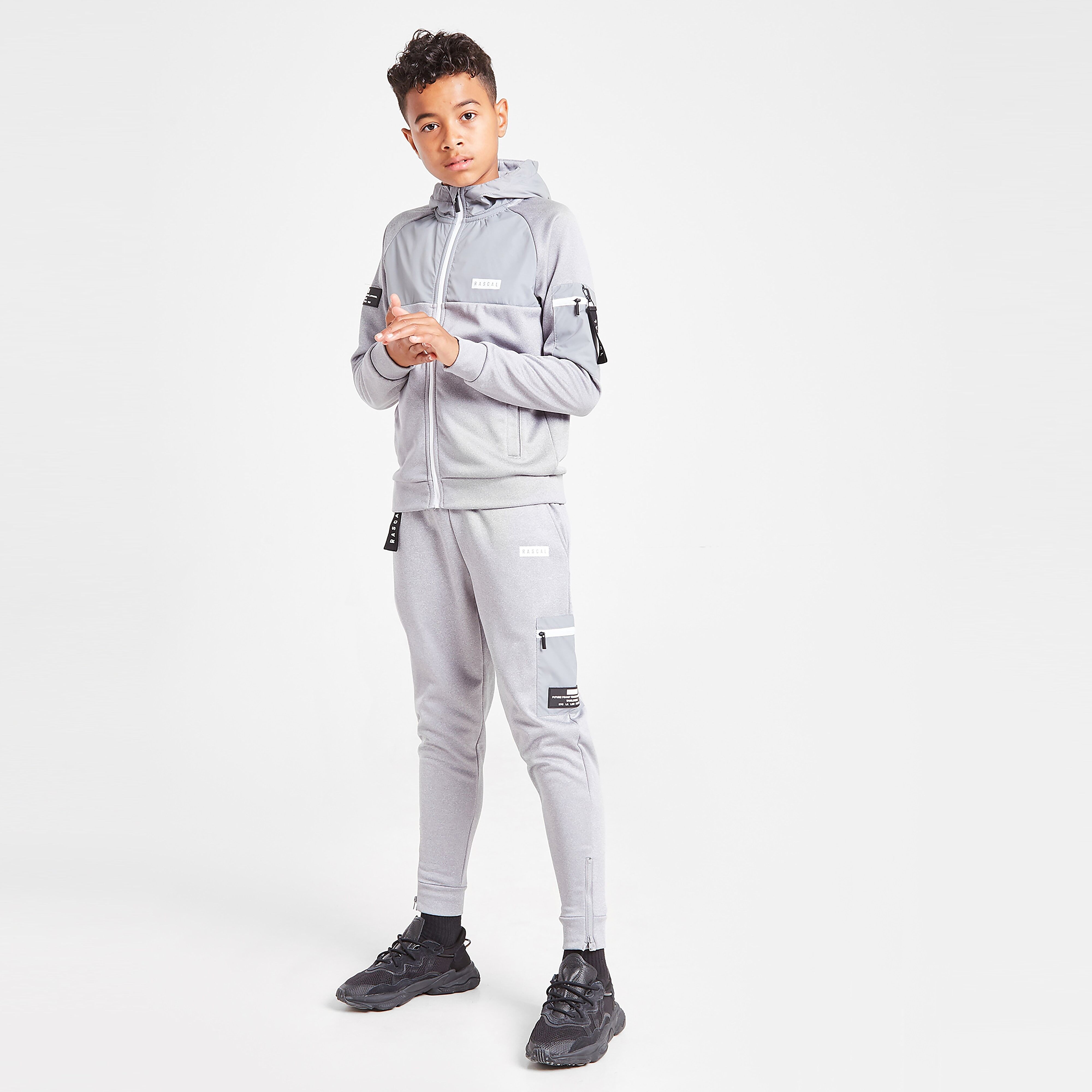 Rascal Tech Utility Track Pants Junior - Grey - Kids  size: 11-12Y