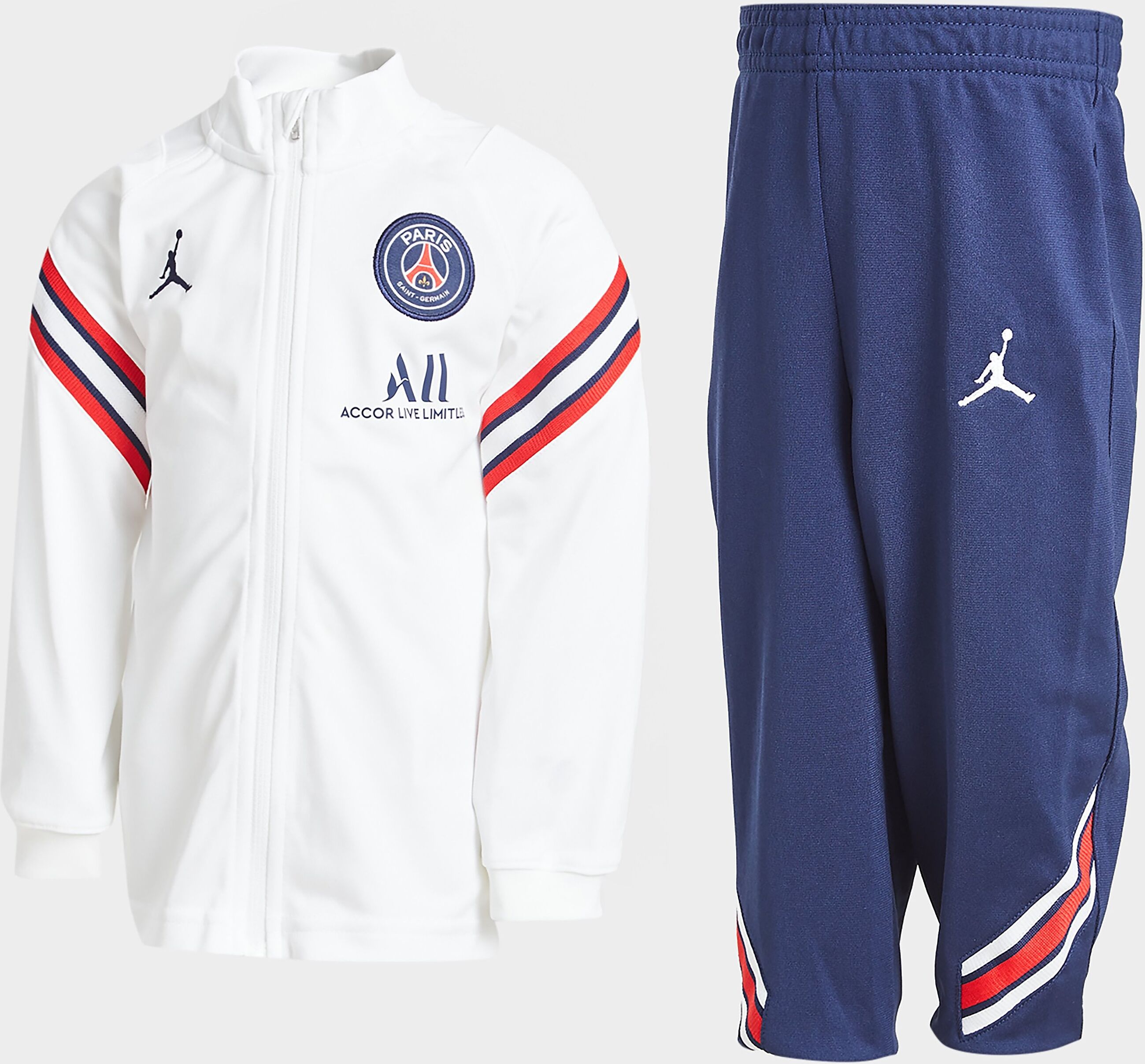 Jordan Paris Saint Germain Strike Tracksuit Infant - White/Midnight Navy/Midnight Navy/Navy - Kids  size: 18-24M