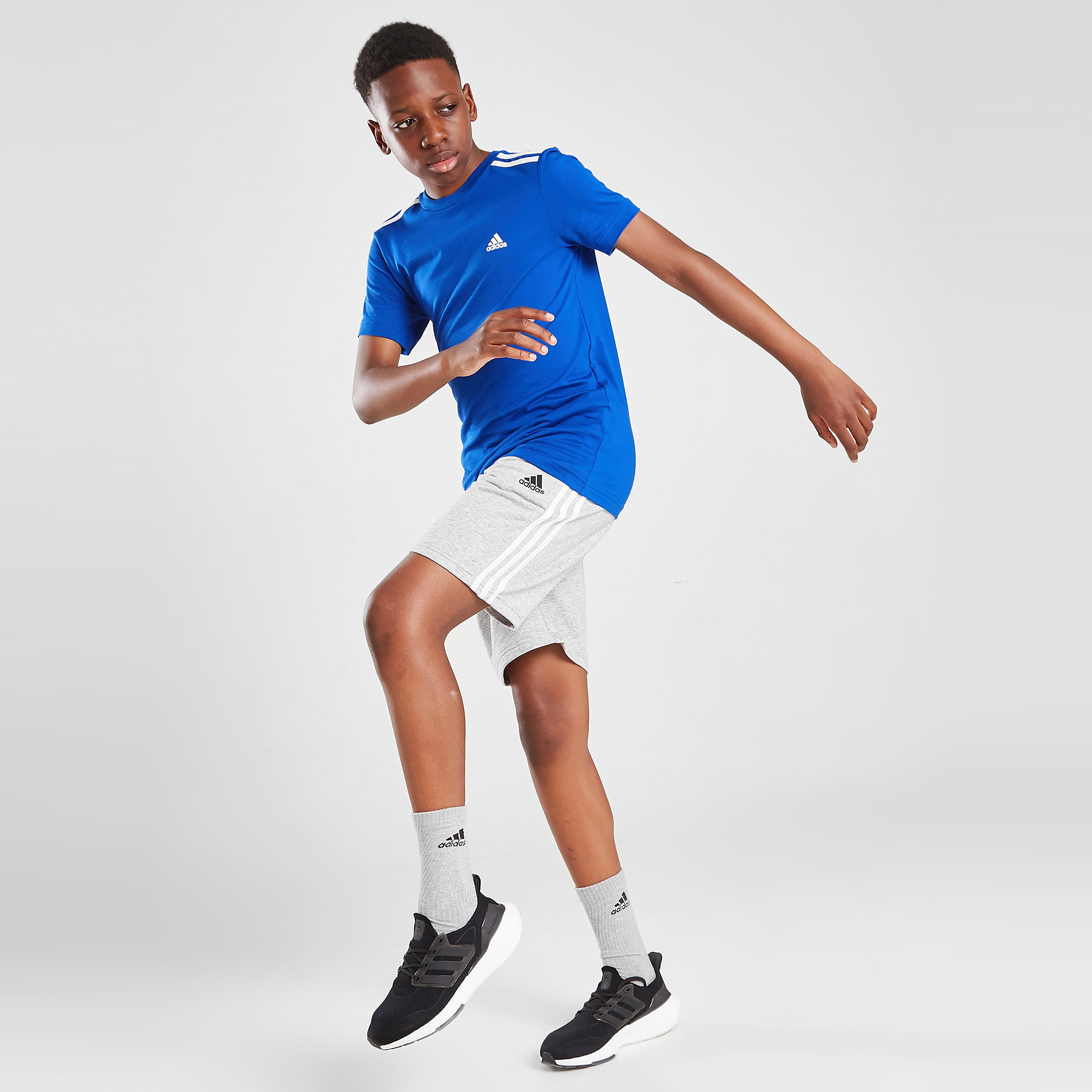 adidas 3-stripes Sport T-shirt Junior - Blue - Kids  size: 15-16Y