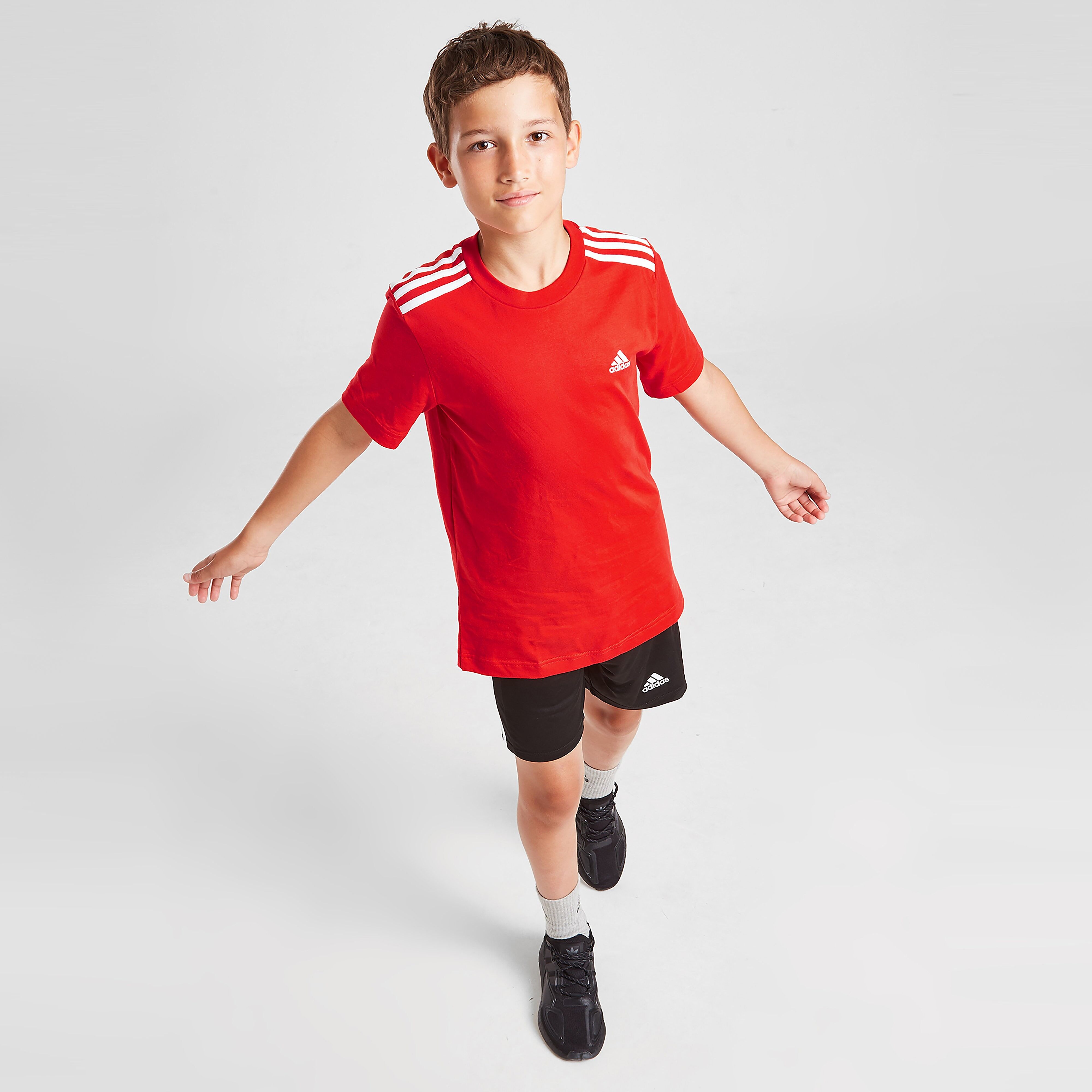 adidas 3-stripes Sport T-shirt Junior - Red - Kids  size: 13-14YRS