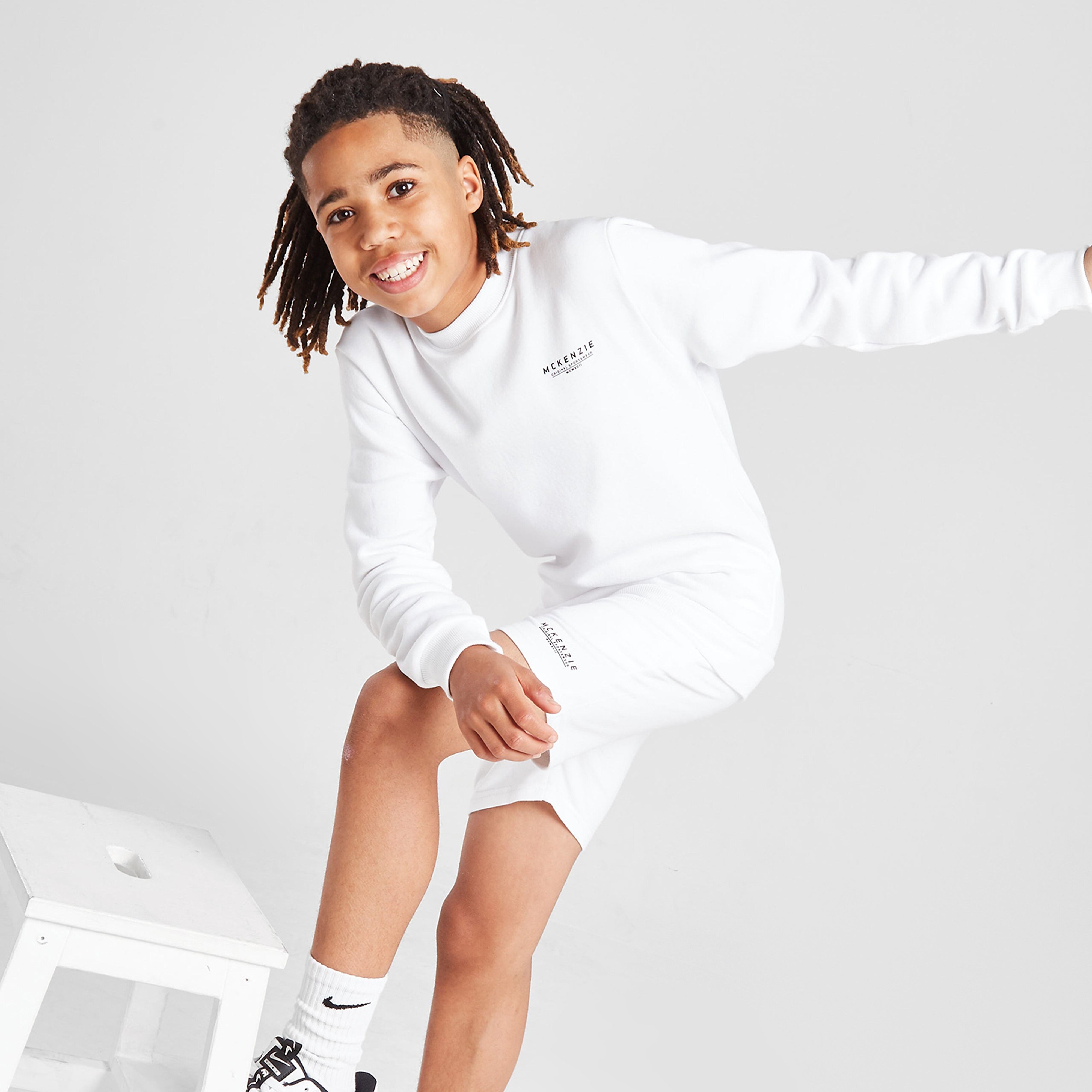 McKenzie Essential Crew Sweatshirt Junior - White - Kids  size: 8-10Y