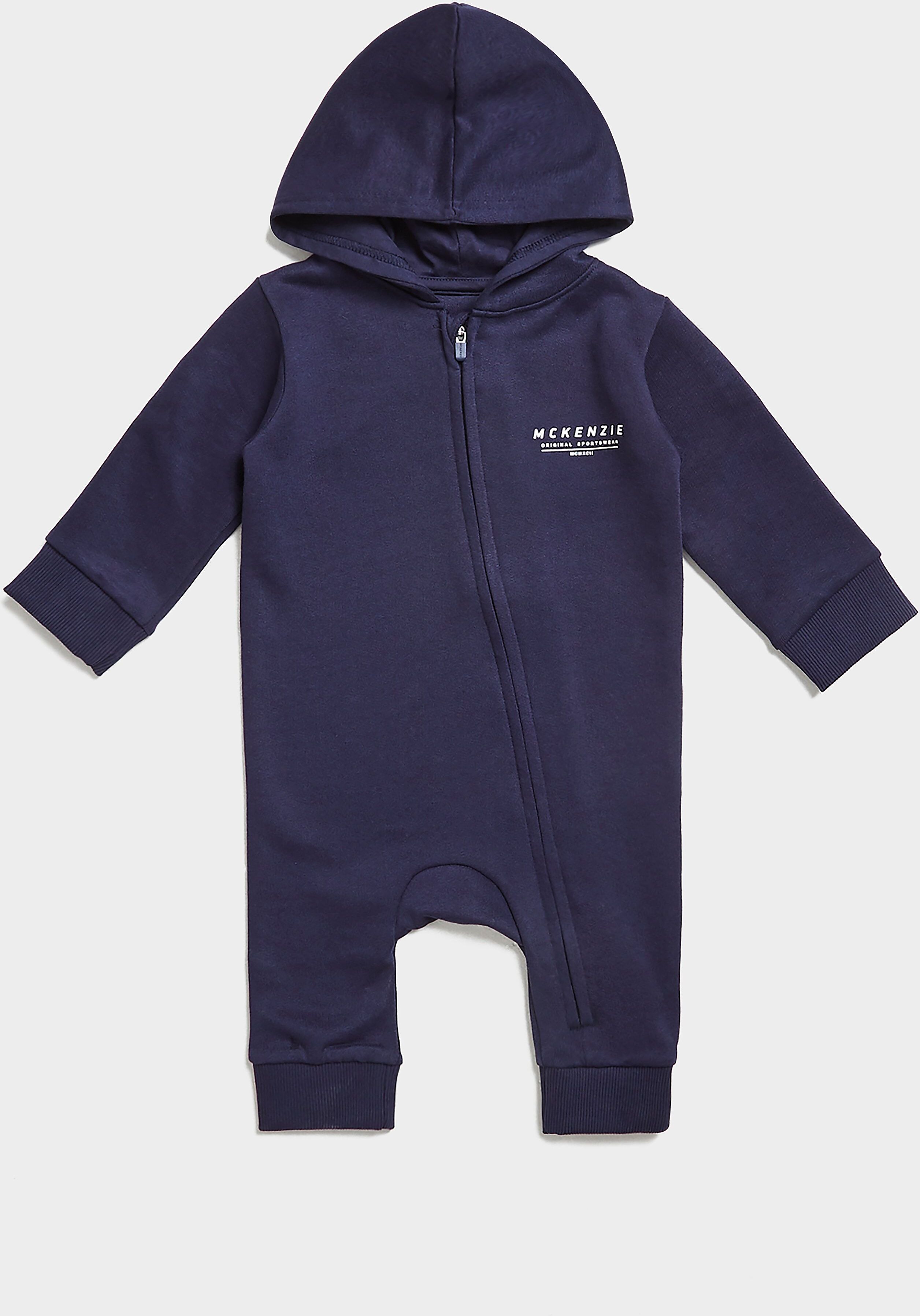 McKenzie Micro Essential Hooded Coverall Infant - Blue - Kids  size: 6-9M