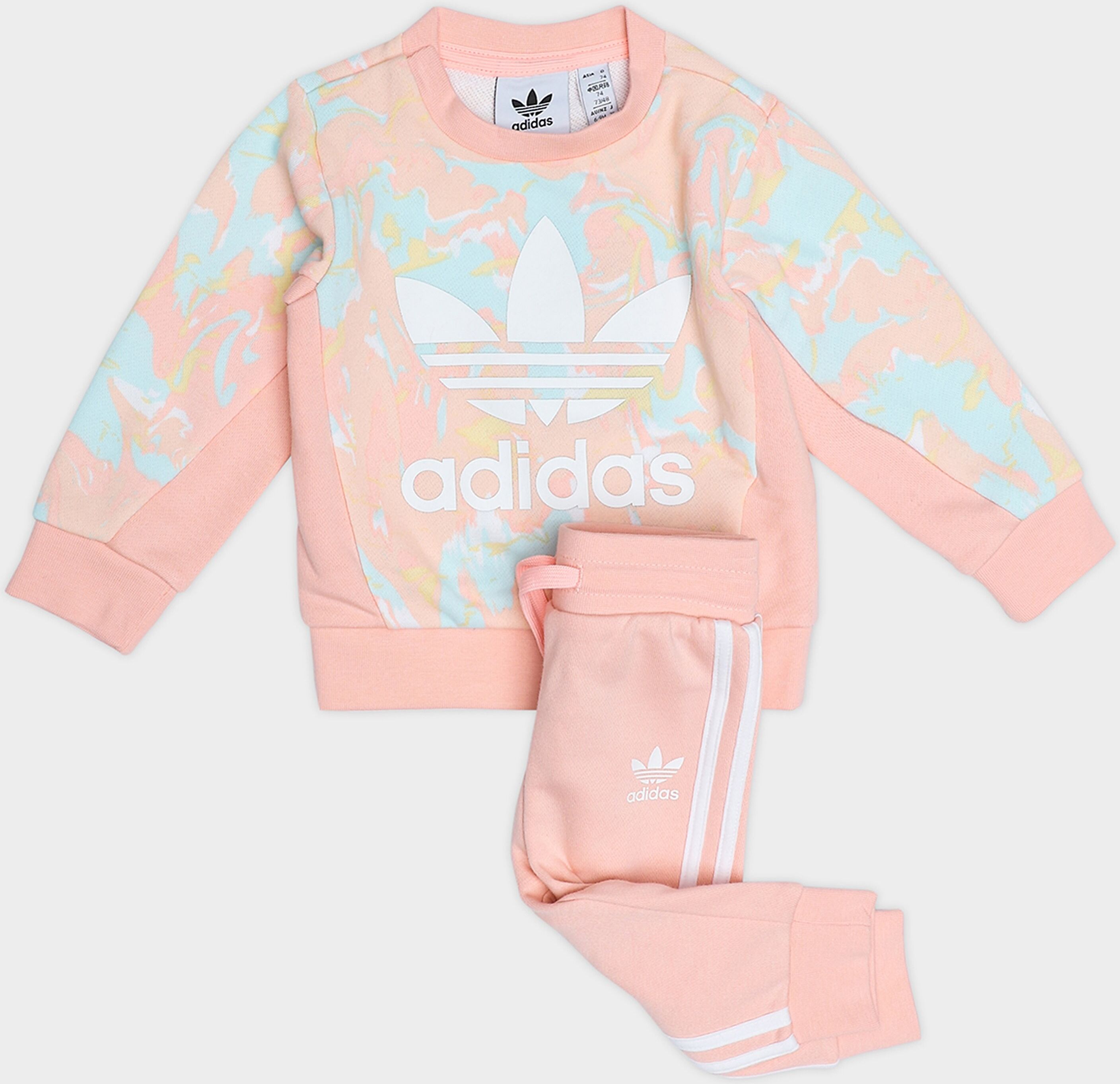 adidas Originals Marble Set Infant's - Pink Tint / Multicolor / Haze Coral - Kids  size: 9-12M