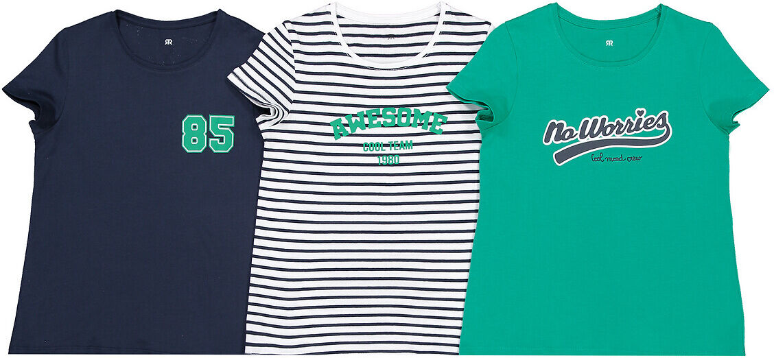 LA REDOUTE COLLECTIONS Lot de 3 T-shirts imprimés 3-12 ans