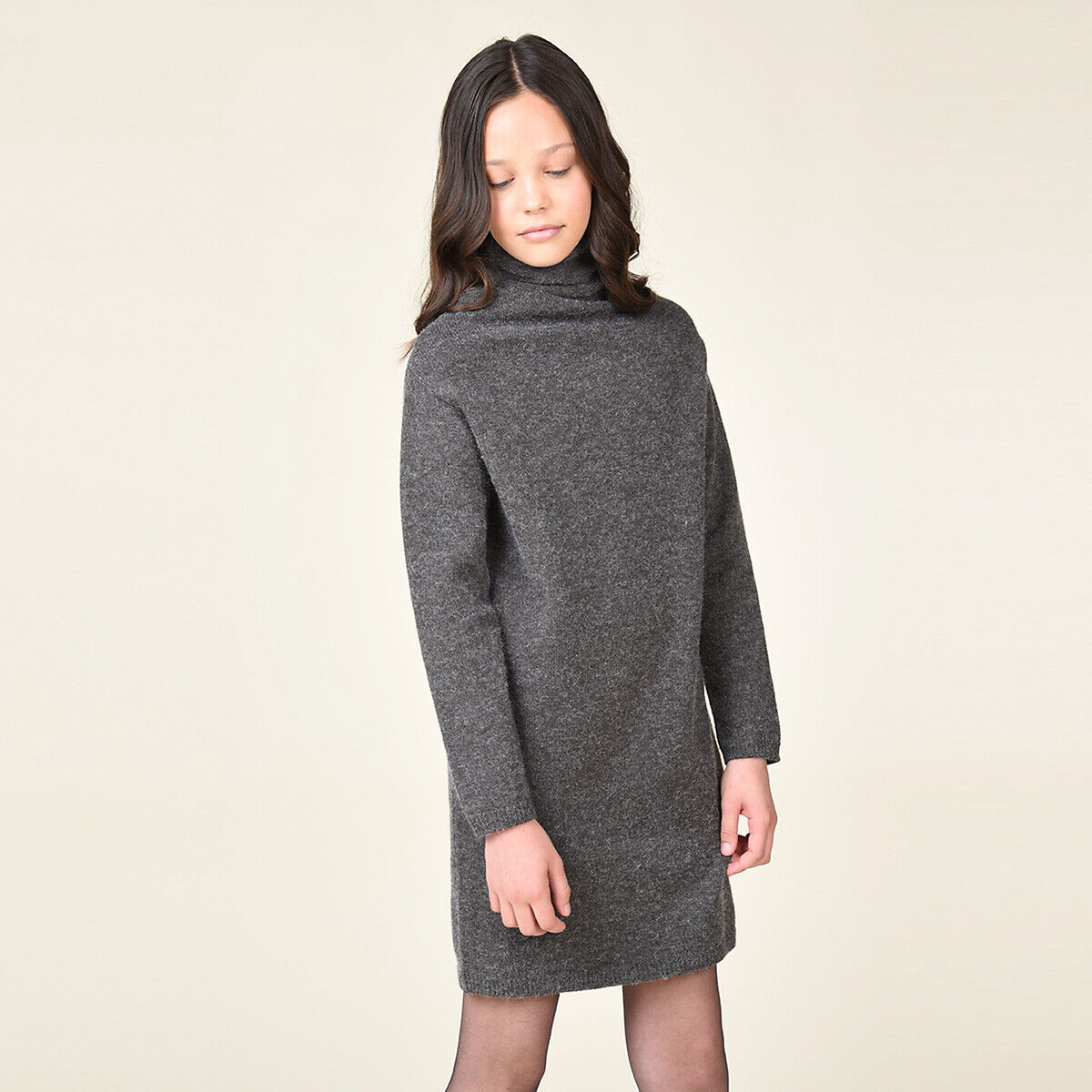 MINI MOLLY Robe pull col roulé fine maille 8 - 16 ans