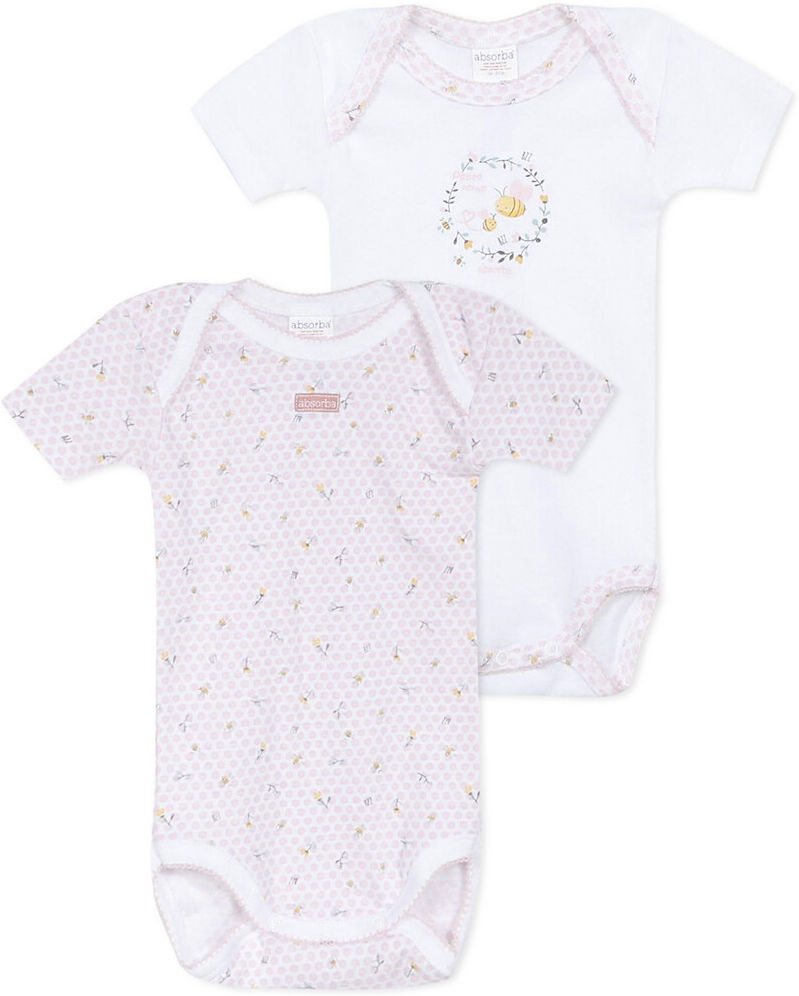 ABSORBA Lot de 2 bodies 3 mois-3 ans