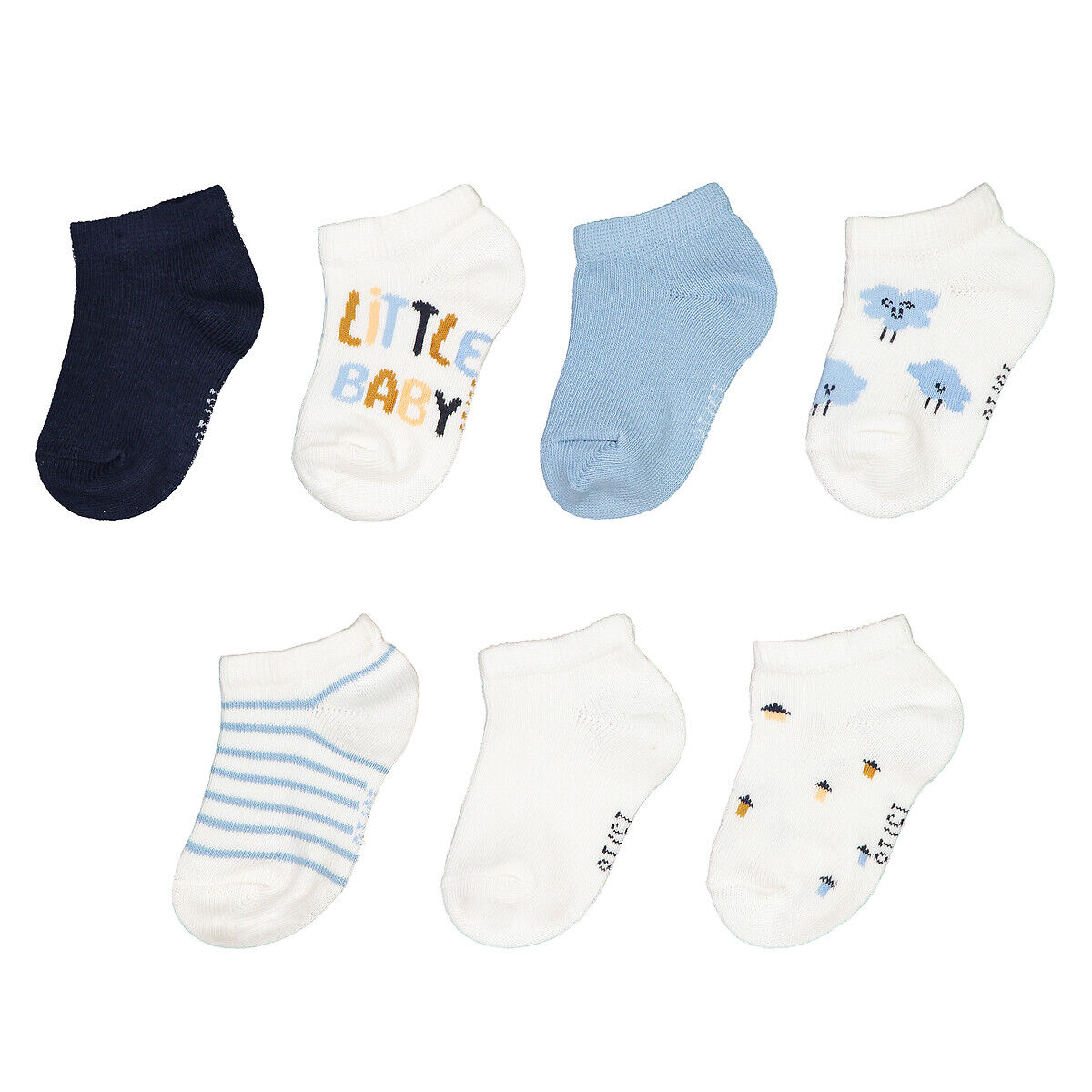 LA REDOUTE COLLECTIONS Lot de 7 paires de chaussettes coton bio