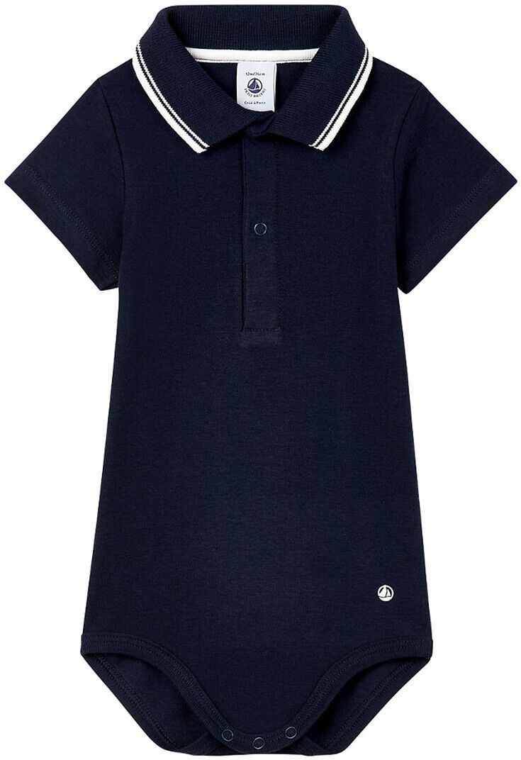 PETIT BATEAU Body col polo 6 mois-3 ans