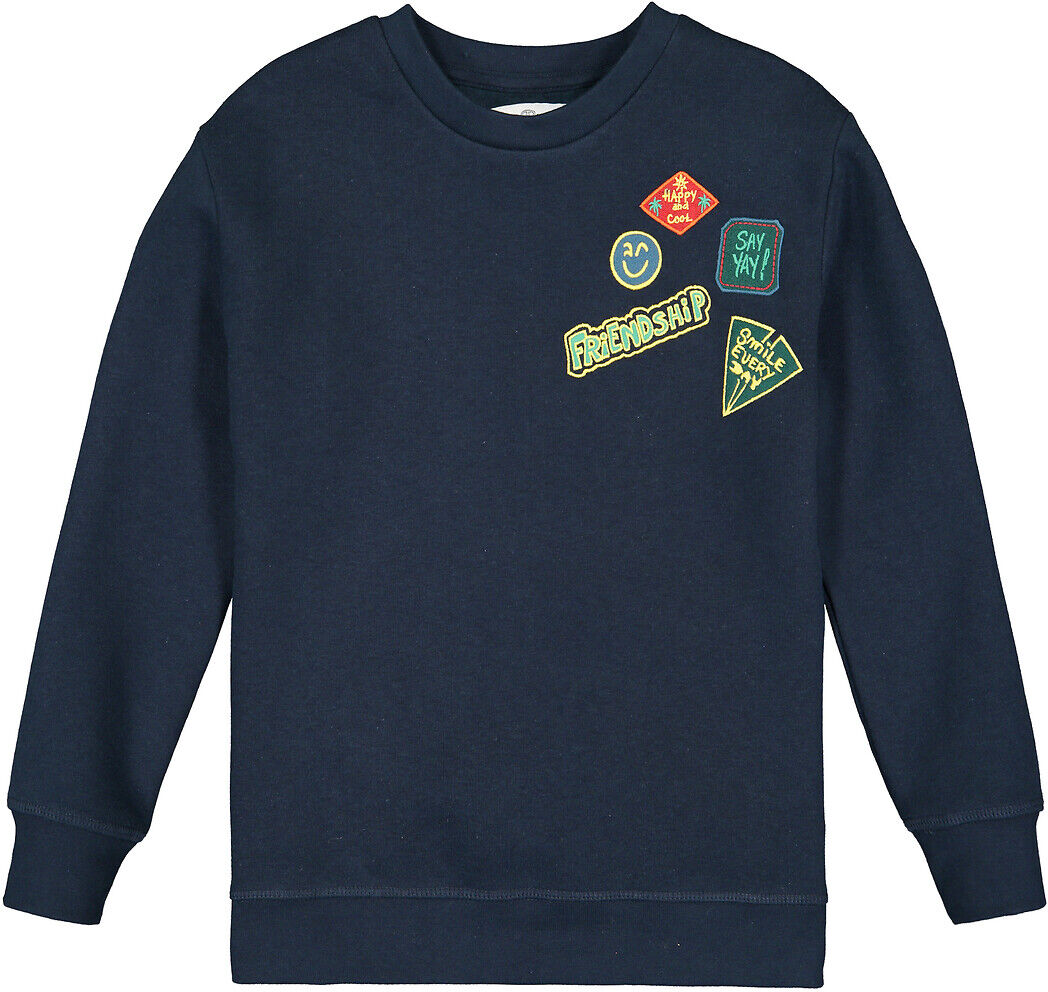 LA REDOUTE COLLECTIONS Sweat col rond molleton coton bio 3-12 ans