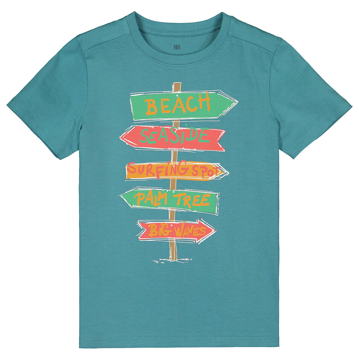 LA REDOUTE COLLECTIONS T-shirt col rond imprimé, coton bio 3-12 ans