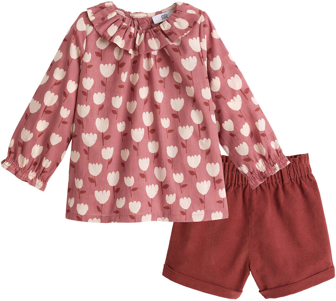 LA REDOUTE COLLECTIONS Ensemble 2 pièces blouse et short 3 mois-4 ans