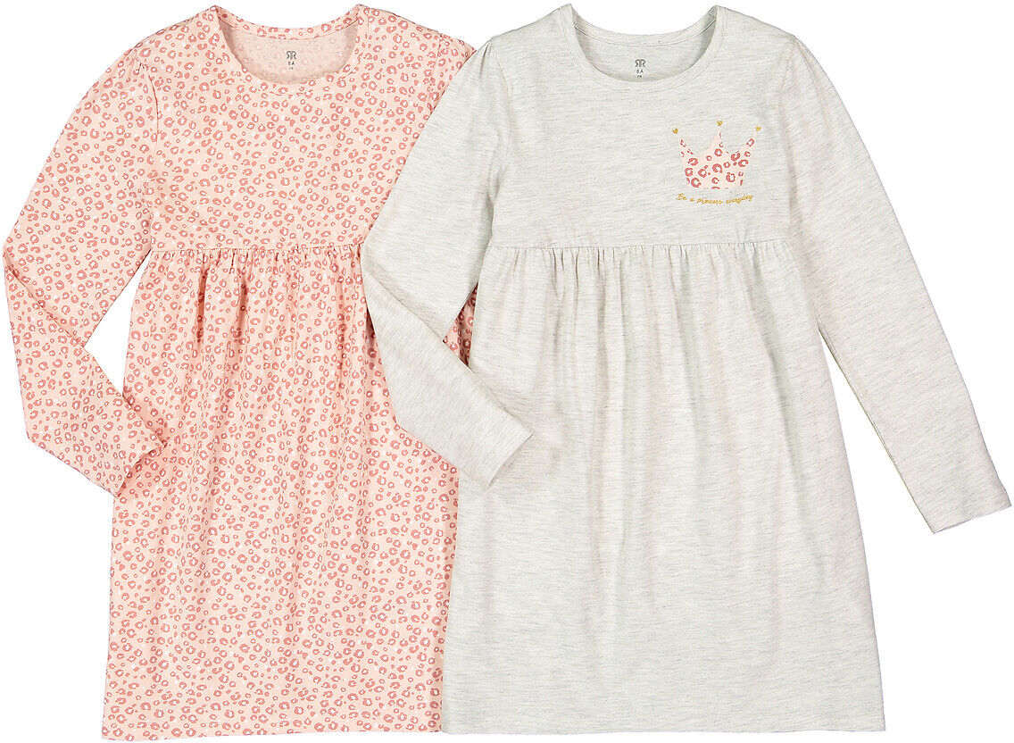 LA REDOUTE COLLECTIONS Lot de 2 chemises de nuit coton bio 3-12 ans