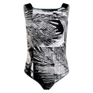 Calvin Klein Swimwear Badeanzug »SWIMSUIT-PRINT«, in gemusteter Optik Ip_Palm_Collage_Black_Aop  152/158