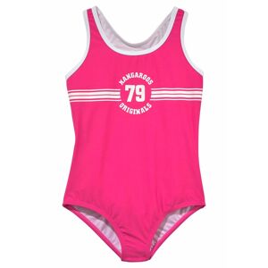 KangaROOS Badeanzug »Sporty«, mit sportlichem Frontdruck pink  170/176