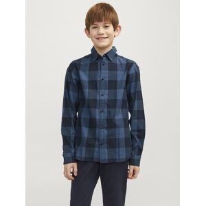 Jack & Jones Junior Karohemd »JJEGINGHAM TWILL SHIRT L/S NOOS JNR« Ensign Blue  140