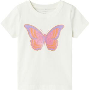 Name It Kurzarmshirt »NMFHANNE SS TOP PB« jet stream  116