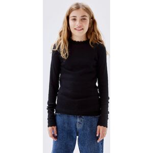 Name It Langarmshirt »NKFLITTE LS XSL TOP«, mit Strukturmuster Black  134/140