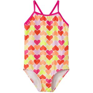 Name It Badeanzug »NKFZIMONE SWIMSUIT BOX TB« Pink Yarrow AOP:Hearts  146 (152)