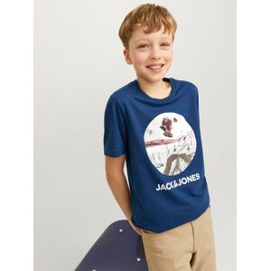 Jack & Jones Junior Rundhalsshirt »JJNAVIN TEE SS CREW NECK« Ensign Blue  140