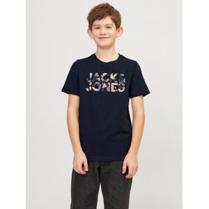 Jack & Jones Junior Kurzarmshirt »JJEJEFF CORP LOGO TEE SS O-NECK SN JNR« navy blazer  128