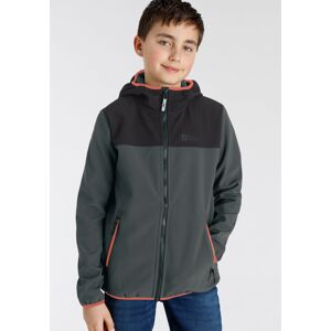 Jack Wolfskin Softshelljacke »FOURWINDS JACKET KIDS«, mit Kapuze, mit... slate green  92