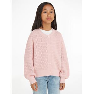 Tommy Hilfiger Strickjacke »CROCHET CARDIGAN«, Kinder bis 16 Jahre whimsy pink  16 (176)