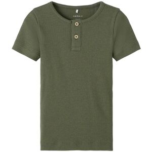 Name It Kurzarmshirt »NMMKAB SS TOP NOOS« Dusty Olive  98