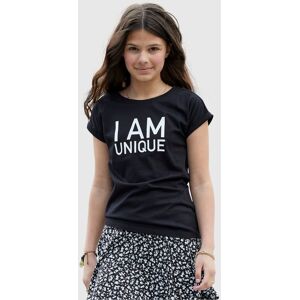 KIDSWORLD T-Shirt »I AM UNIQUE«, legere Passform schwarz  176/182