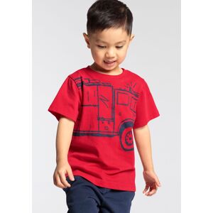 KIDSWORLD T-Shirt »FEUERWEHR«, Druck für kleine Jungen rot  128/134