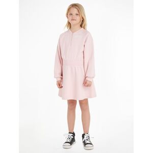 Tommy Hilfiger Sweatkleid »HILFIGER SCRIPT HWK DRESS«, mit Logo-Stickereien Whimsy Pink  12 (152)