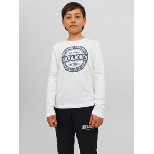 Jack & Jones Junior Langarmshirt »JJEJEANS TEE LS O-NECK 23/24 NOOS JNR« cloud dancer  164