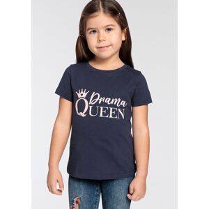 KIDSWORLD T-Shirt »Sprücheshirt für kleine Mädchen«, DRAMA QUEEN marine  116/122