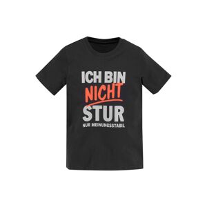 KIDSWORLD T-Shirt »ICH BIN NICHT STUR«, Spruch anthrazit  152/158