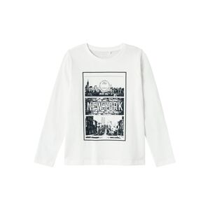 Name It Langarmshirt »NKMTHEO LS TOP« Bright White  122 (128)