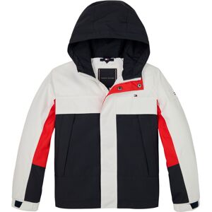 Tommy Hilfiger Outdoorjacke »COLORBLOCK HOODED JACKET«, mit Kapuze, Kinder... Desert Sky/ Red/ White  16 (176)