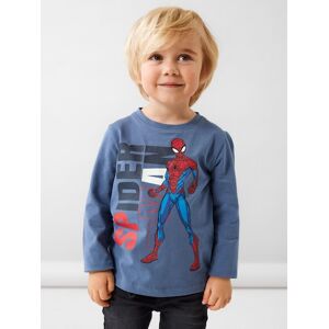 Name It Langarmshirt »NMMJANY SPIDERMAN LS TOP NOOS MAR«, mit Spiderman Druck bluefin  92