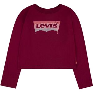 Levi's® Kids Langarmshirt »LVG MEET AND GREET GLITTER BATWING«, for GIRLS rhododendron Größe 6 (116)