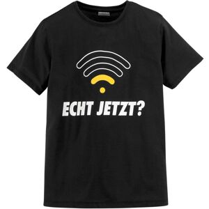 KIDSWORLD T-Shirt »ECHT JETZT?«, Spruch schwarz Größe 152/158