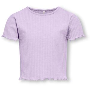 KIDS ONLY Kurzarmshirt »KOGNELLA S/S O-NECK TOP NOOS JRS« Pastel Lilac Größe 110 (116)