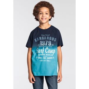 KangaROOS T-Shirt »Kangaroos Jungen«, modischer Farbverlauf marine/türkis Größe 128/134