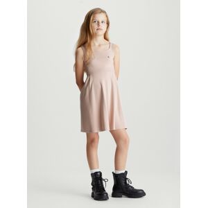 Calvin Klein Jeans Skaterkleid »BACK LOGO TAPE FIT FLARE DRESS«, Kinder bis... Sepia Rose Größe 10 (140)