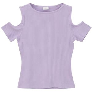 s.Oliver Junior T-Shirt, mit verspielten Cut-Outs light lilac Größe S