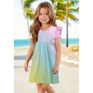 KIDSWORLD Jerseykleid »für kleine Mädchen«, mit kleinen Flügelärmeln bunt Größe 104/110