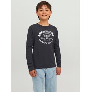 Jack & Jones Junior Langarmshirt »JJEJEANS TEE LS O-NECK 23/24 NOOS JNR« black Größe 128