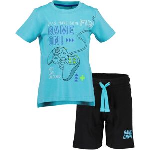 Blue Seven Kurzarmshirt »kl Kn 2er Set: T-Shirt+Shorts«, (Set, 2 tlg.) CYAN ORIG Größe 98