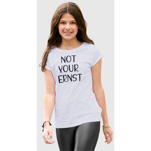 KIDSWORLD T-Shirt »NOT YOUR ERNST«, legere Form mit kleinem Ärmelaufschlag weiss Größe 176/182