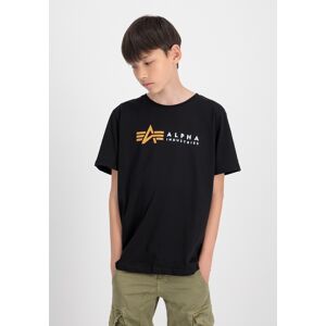 Industries T-Shirt »ALPHA INDUSTRIES Kids - T-Shirts Alpha Label T... black Größe 16